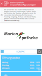 Mobile Screenshot of marien-apotheke.com