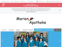 Tablet Screenshot of marien-apotheke.com